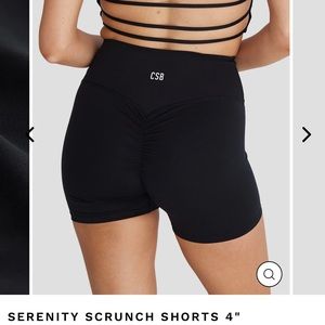 Crop Shop Boutique (CSB) Serenity Scrunch 4” Shorts in Black size M